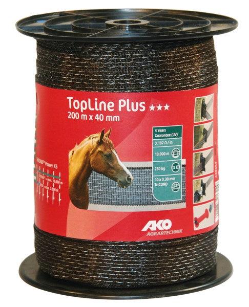 Ruban de clôture TopLine Plus 40mm - Marron - SHOPHORSE